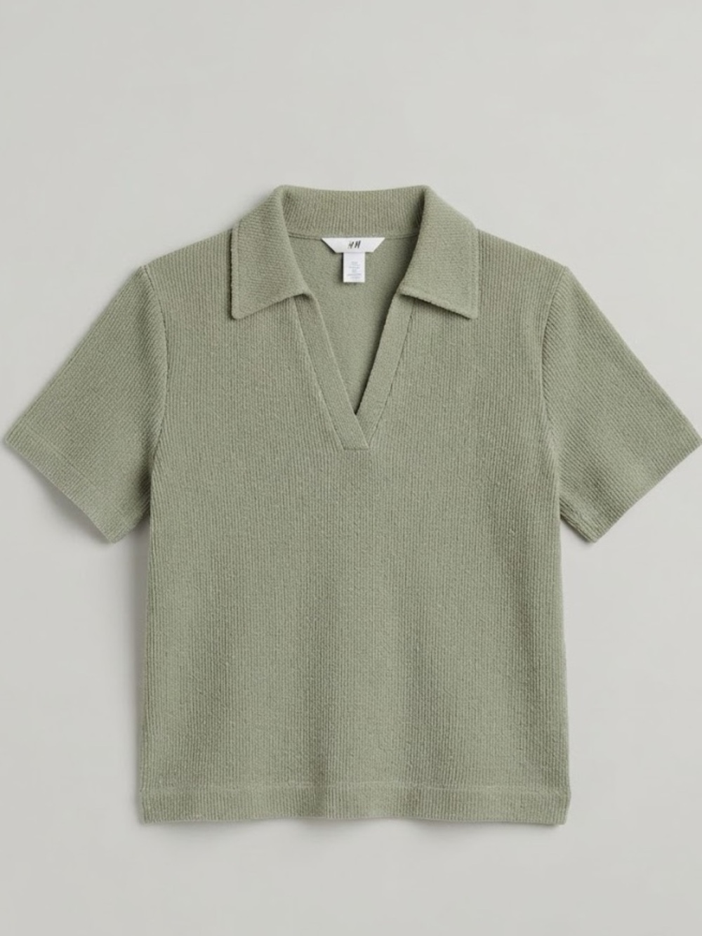 H&M Men's Short Sleeve Polo Knit Shirt